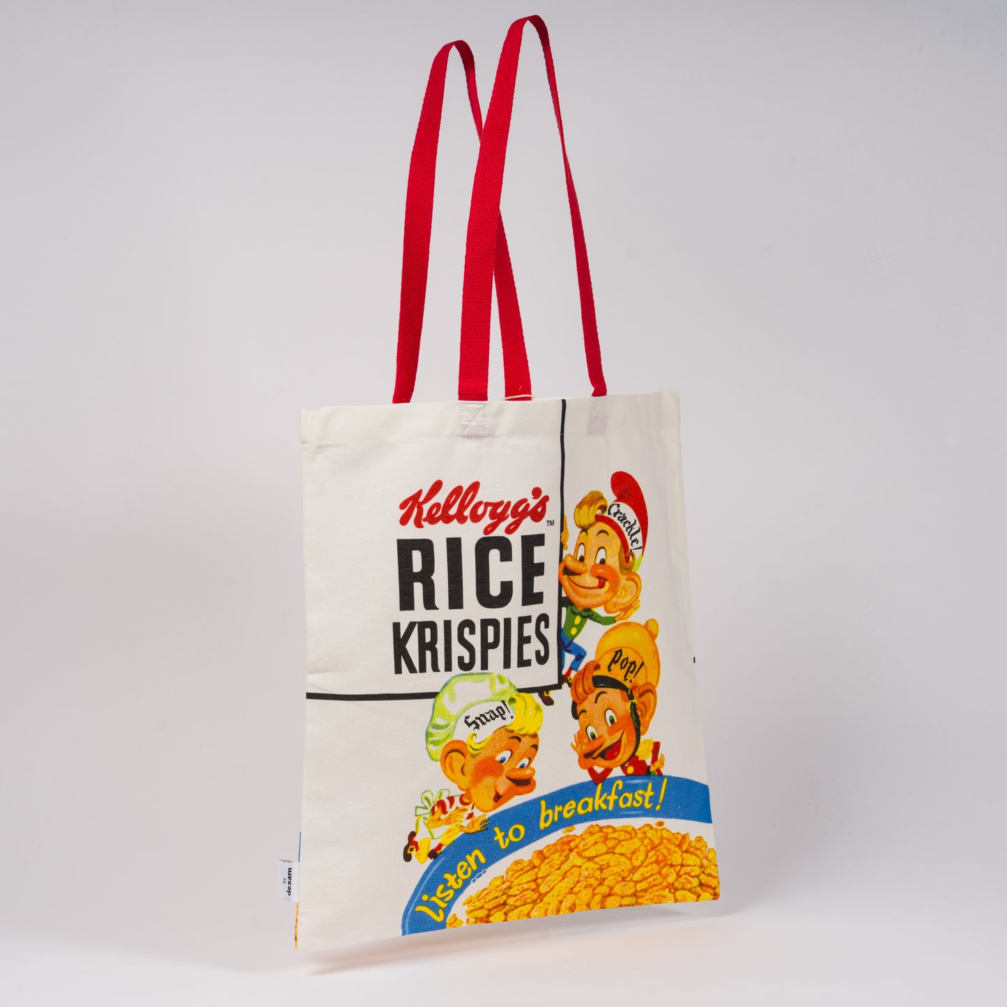 Vintage Kellogg's Rice Krispies Snap Crackle & Pop Tote Bag