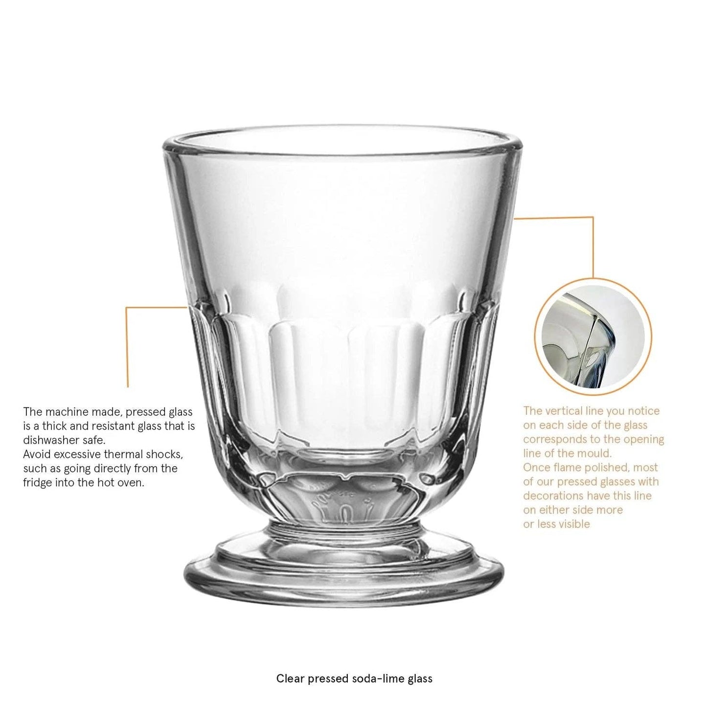 Perigord Footed Tumbler - pack of 6