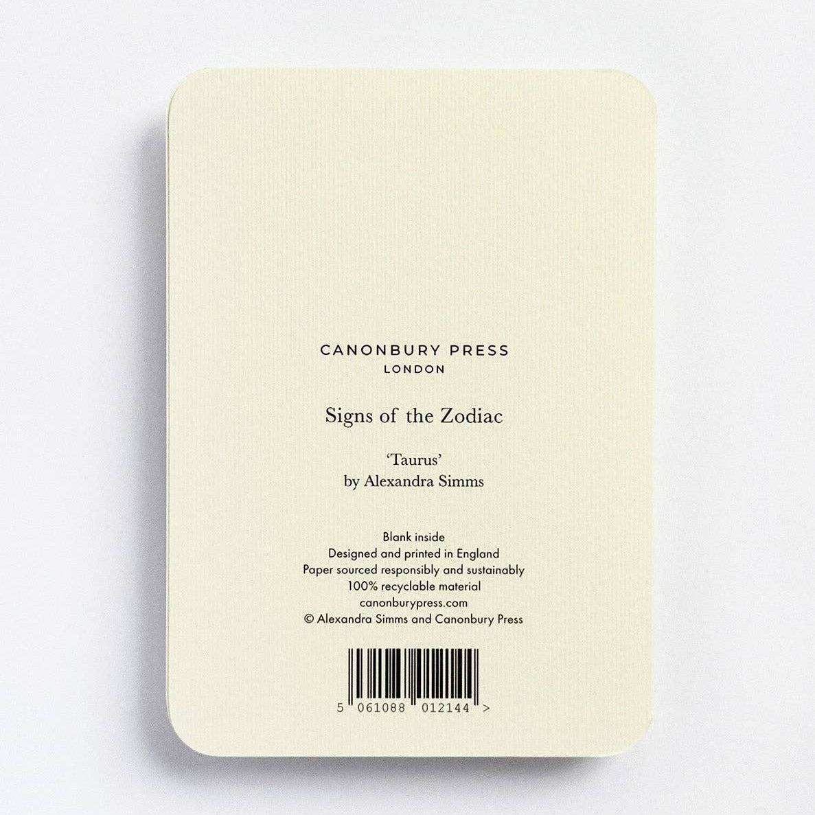 Signs of the Zodiac Greeting Card - Taurus