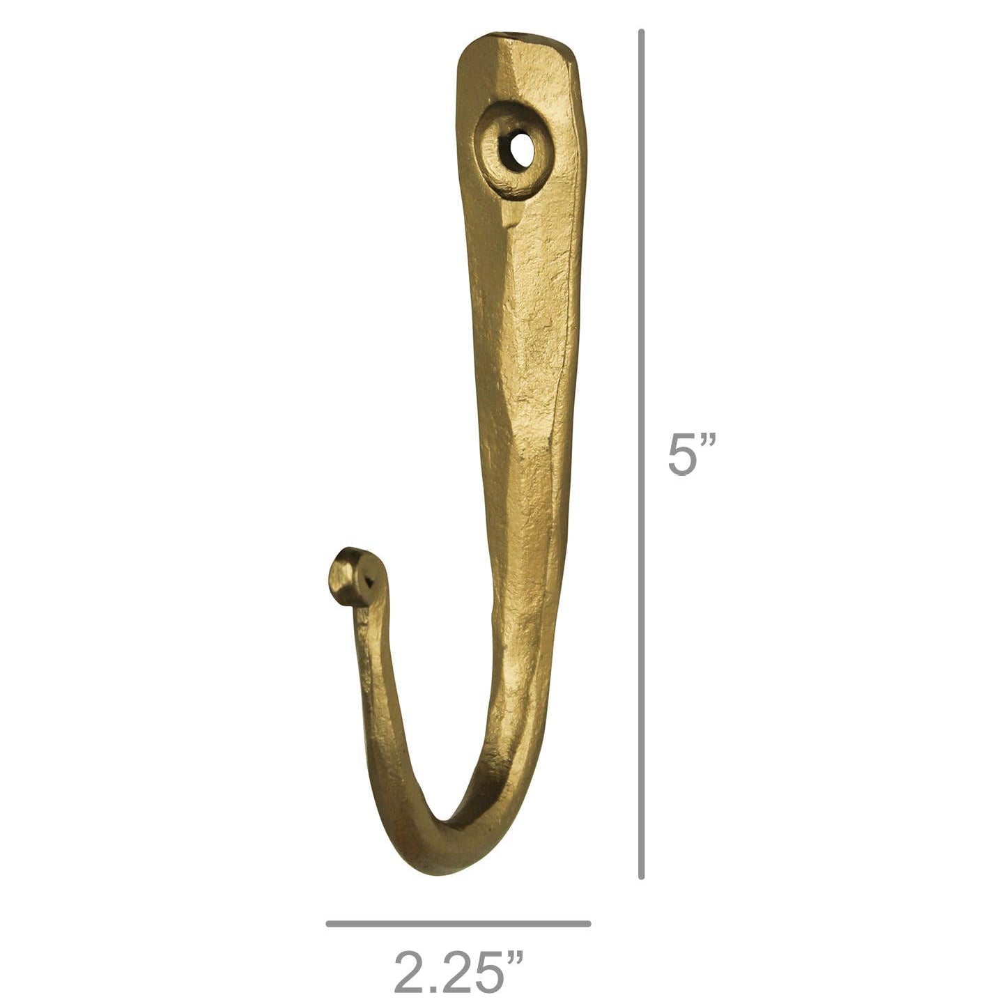 Brass Ridge Wall Hook