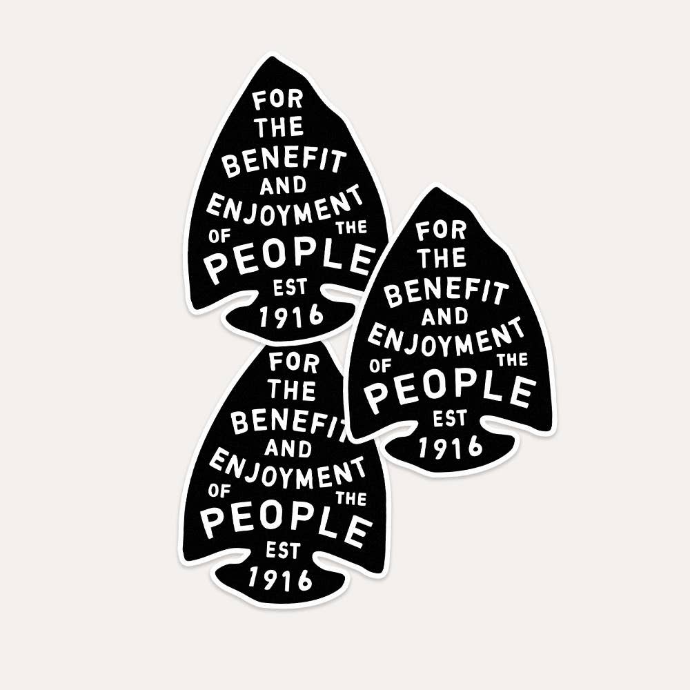 For the Benefit & Enjoyment of the People - Vinyl Sticker