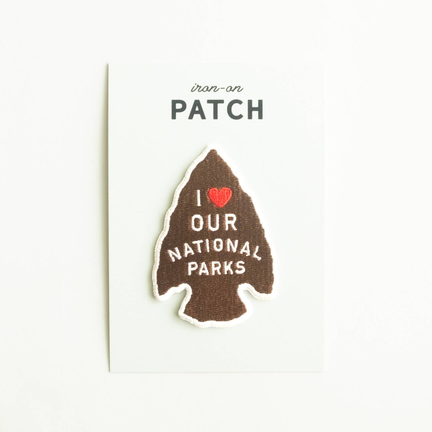 Embroidered 'I Love Our National Parks' Iron-on Patch