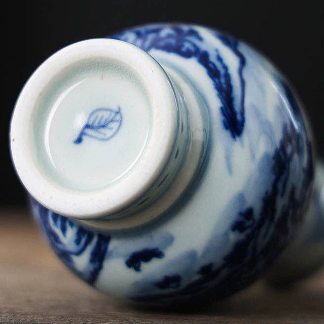 Hand-painted Blue and White Porcelain Vase