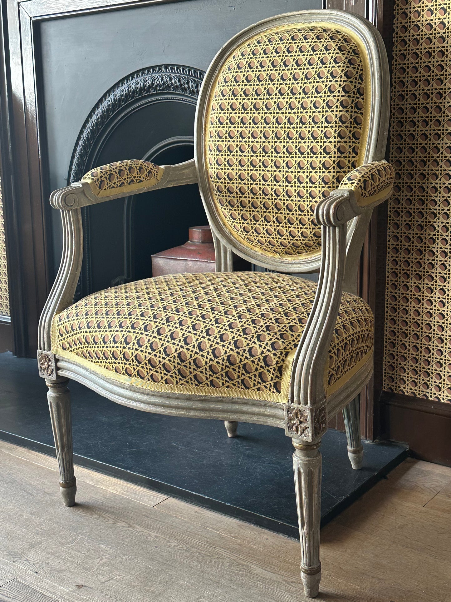 Pair C19th French Carved Salon Chairs