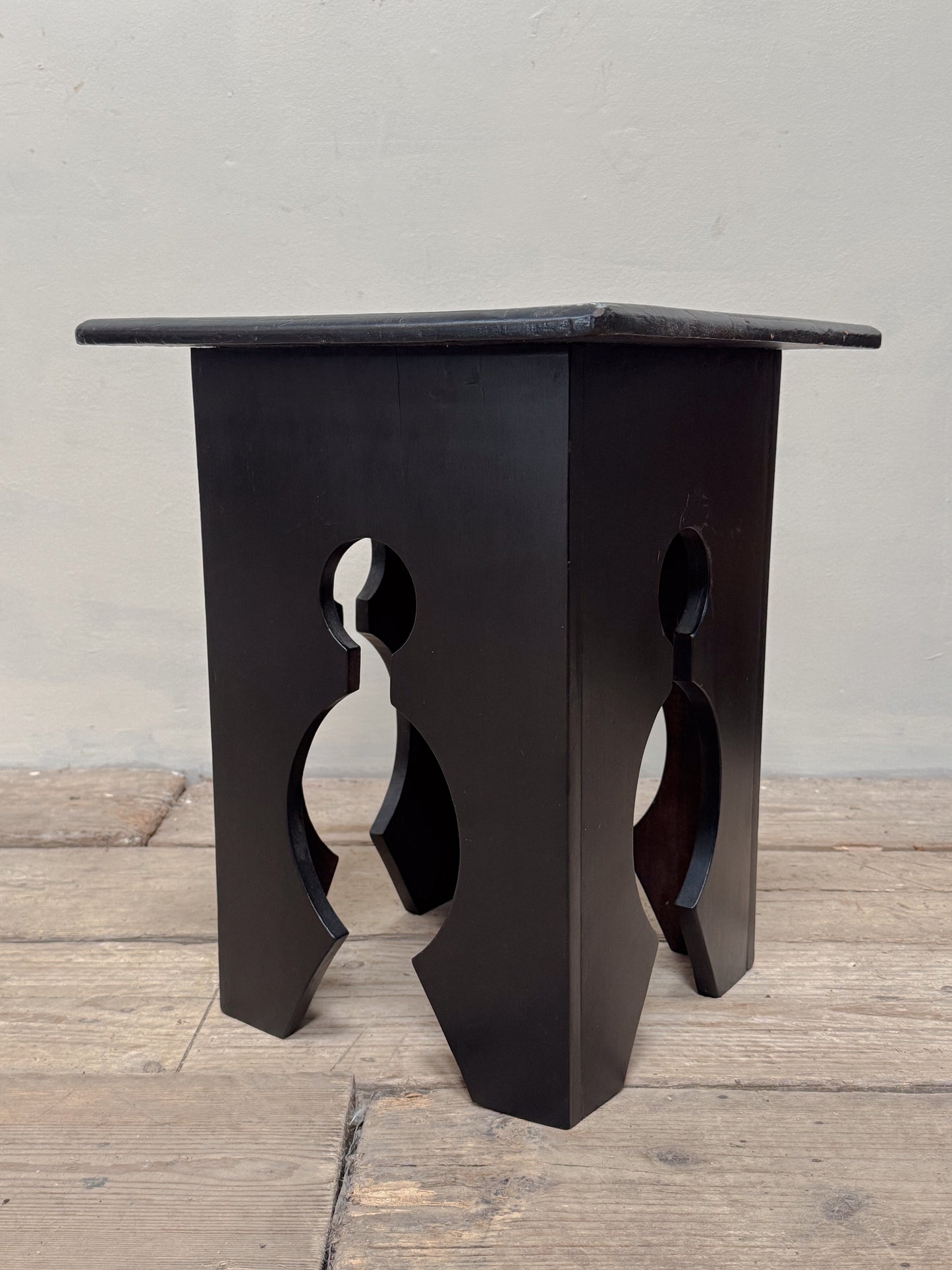 An Early 20th Century Ebonised Moorish Table