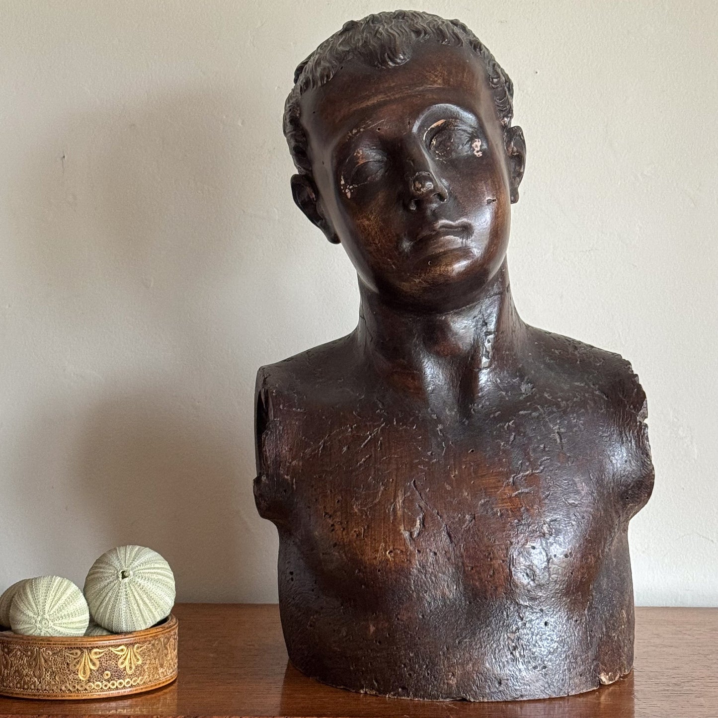 An 18th Century Italian Walnut Bust