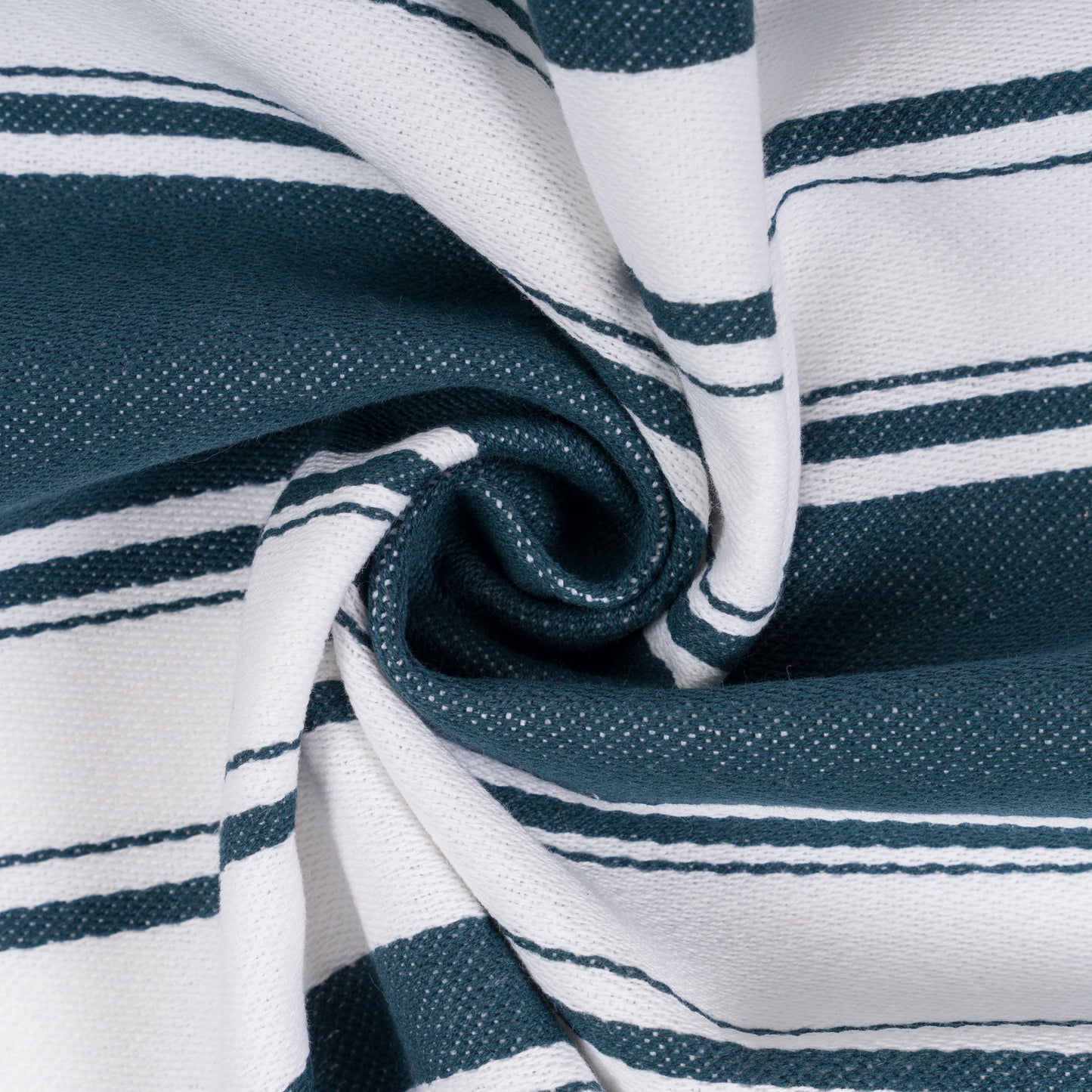 Striped Cotton Tea Towel - Blue