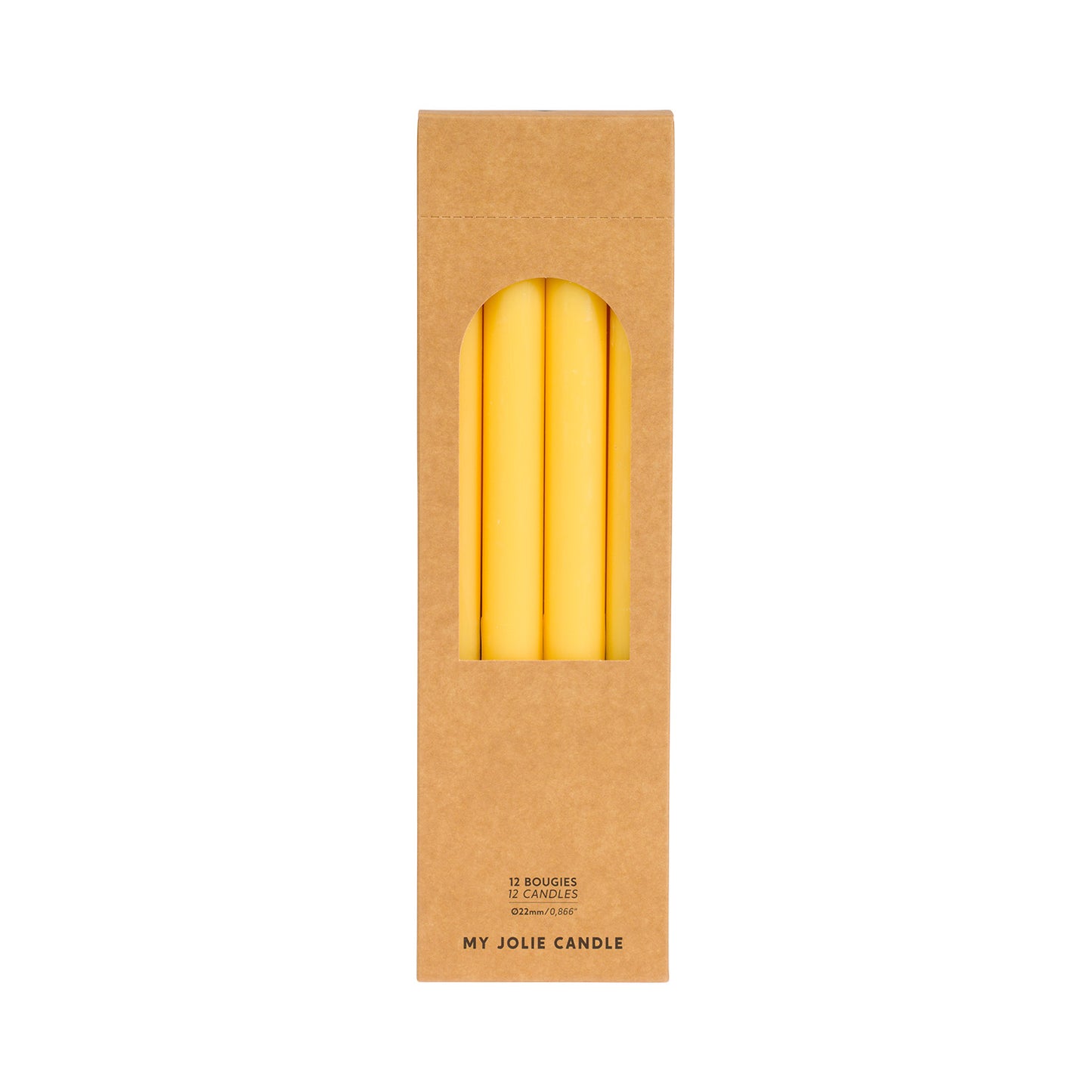 Jaune Dinner Candle - pack of 12
