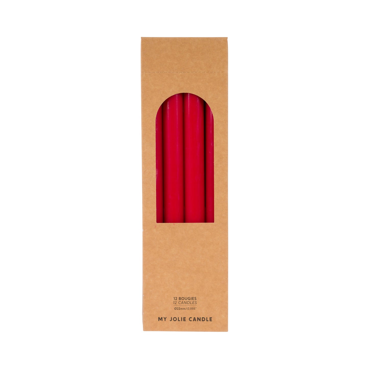 Rouge Dinner Candle - pack of 12