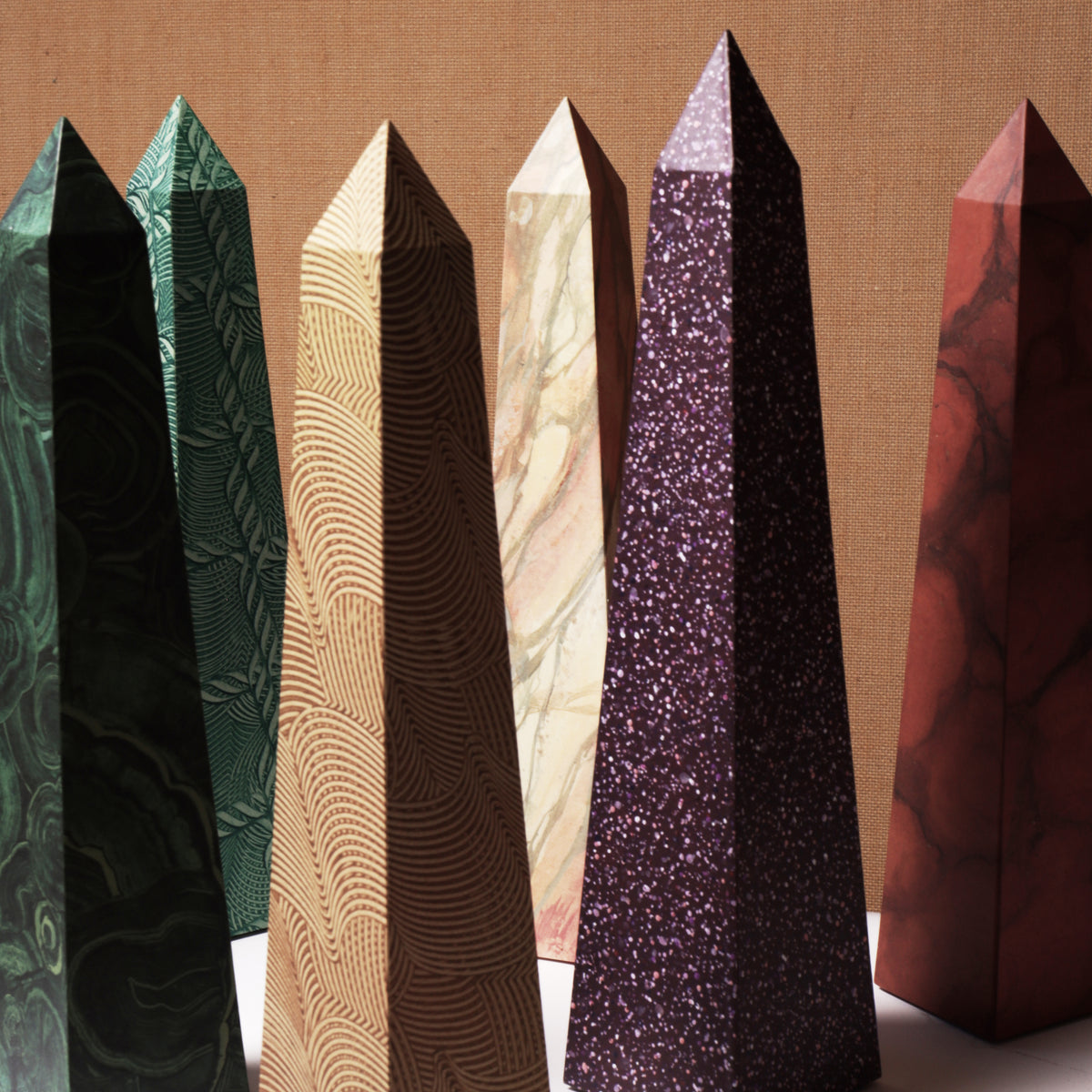 15" Obelisk - Camel Paste Paper