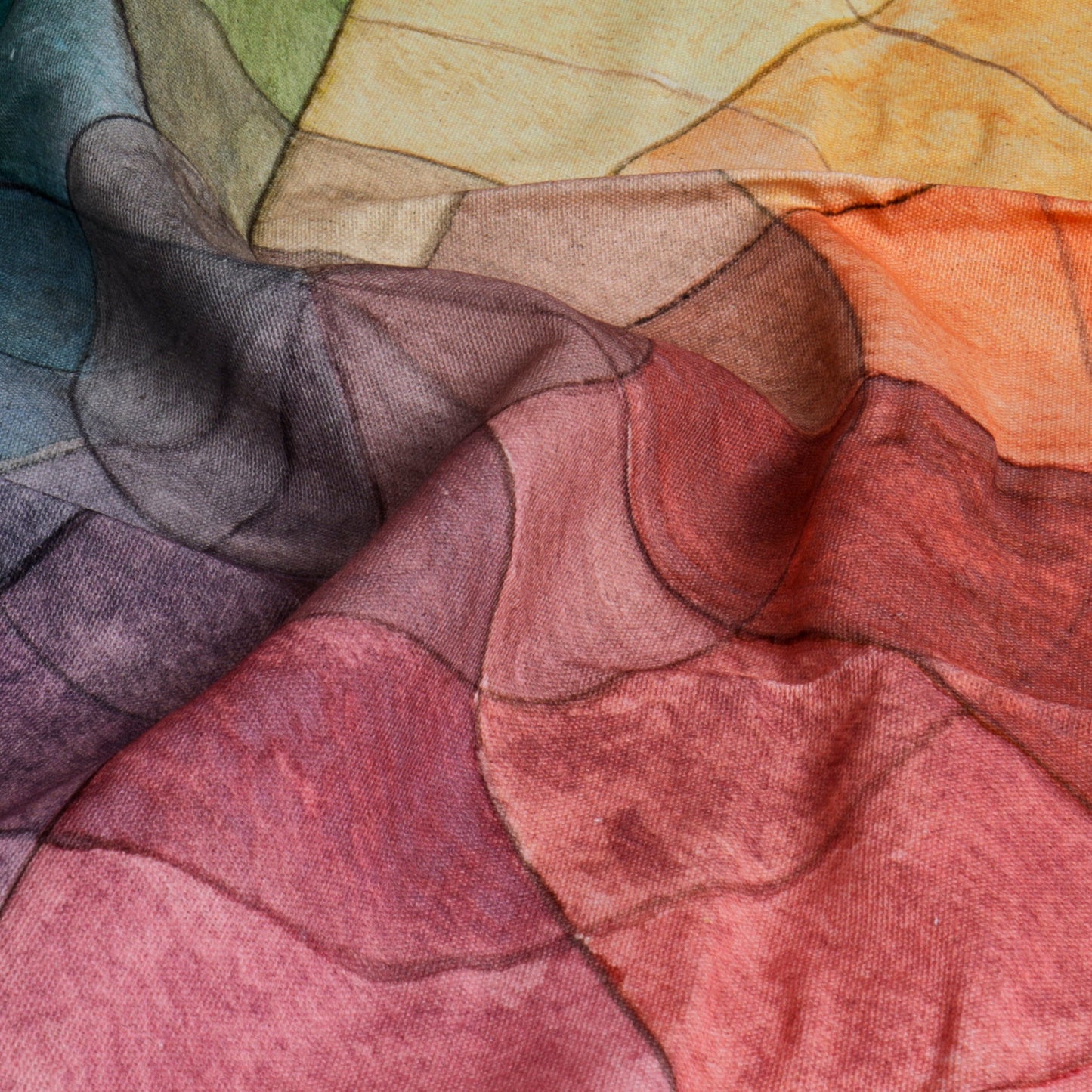 Colour Theory Colour Wheel Tea Towel