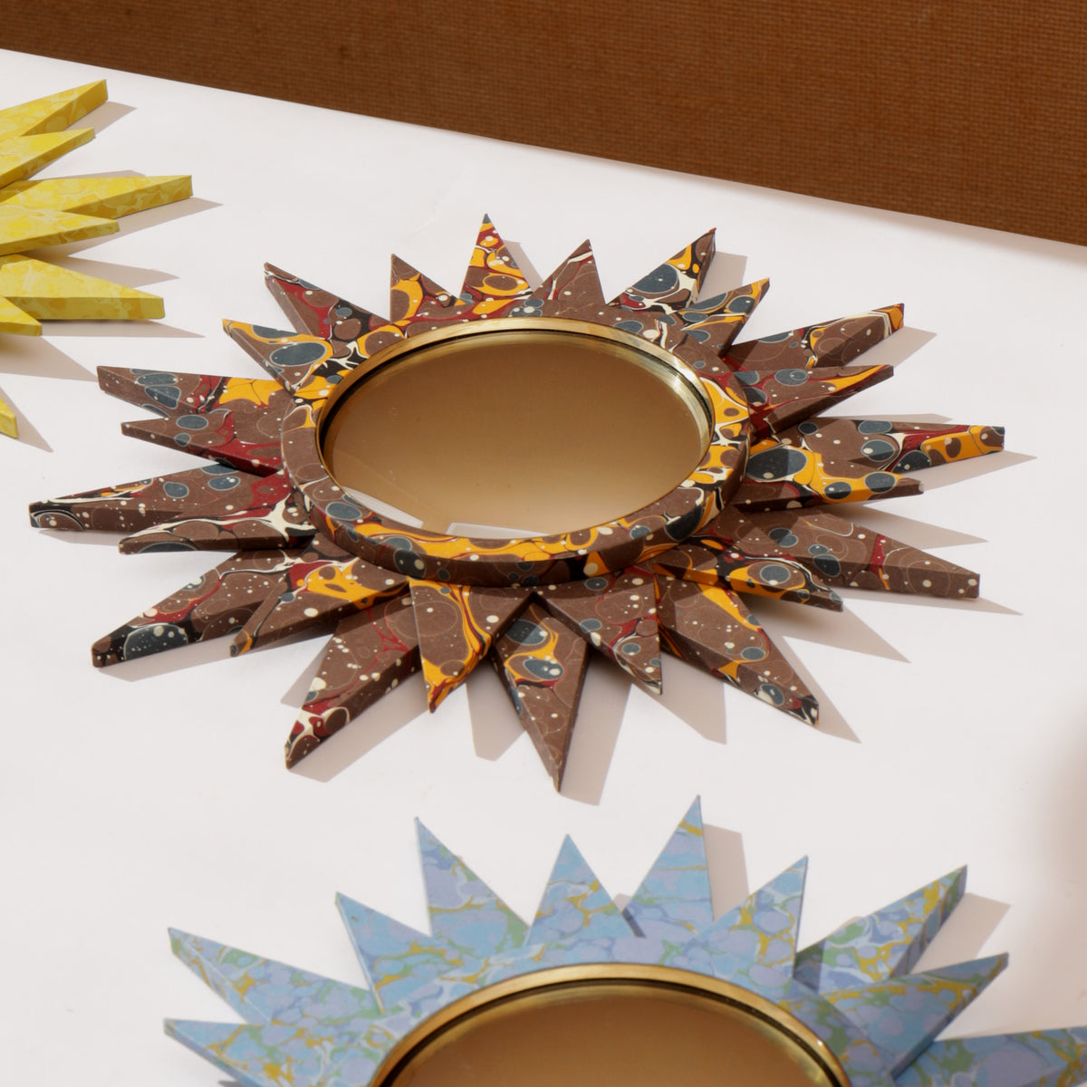 Star Mirror - Payhembury Brown Marble