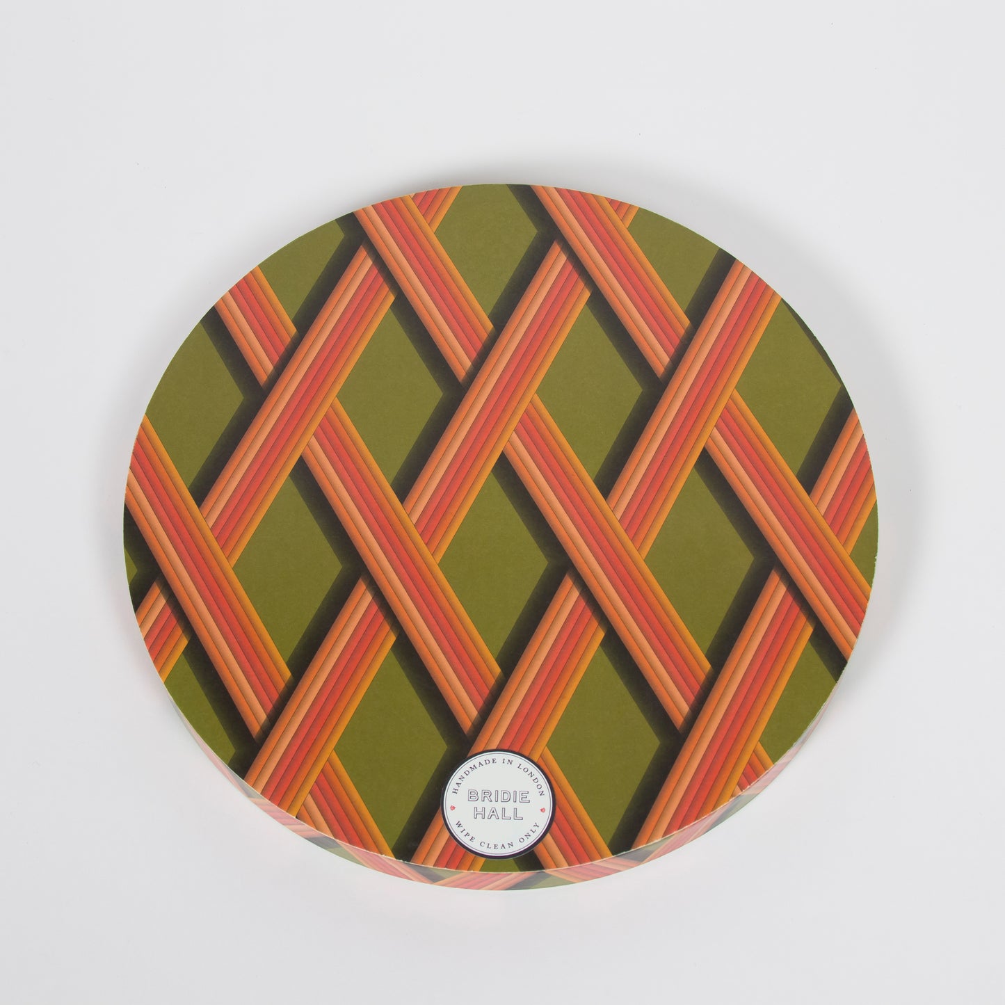 Small Trellis Work Tray - Bright Olive