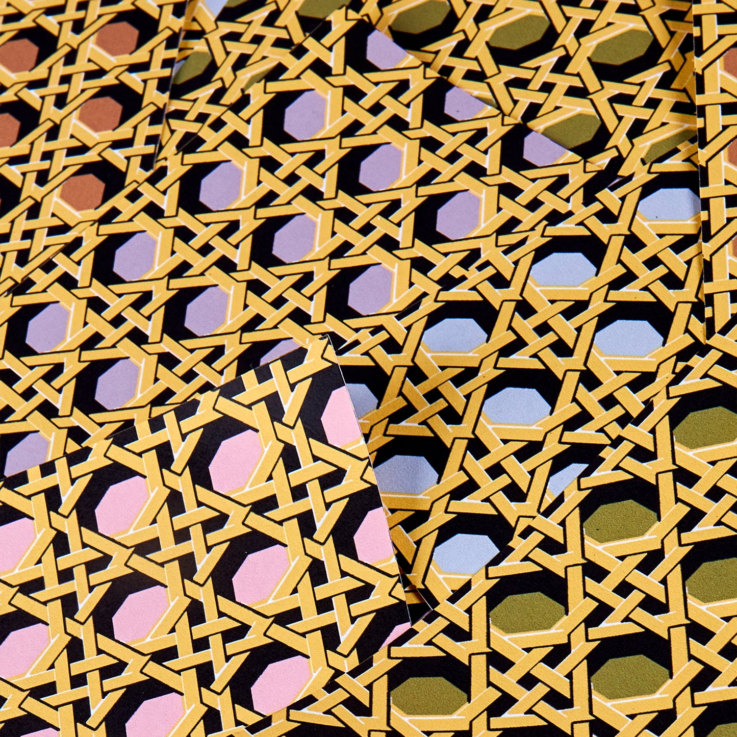 Regency Caning Wallpaper - Lilac