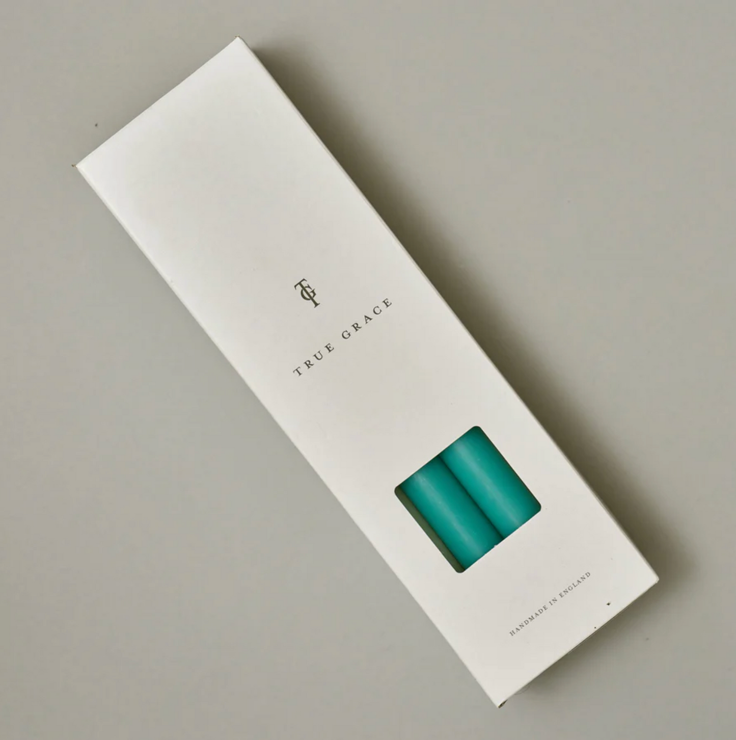 Turquoise Dinner Candle - pack of 12