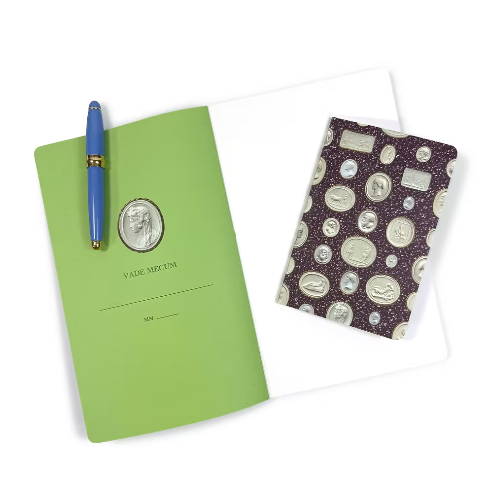 Micromosaics on Duck Egg Blue Pocket-Sized Notebook
