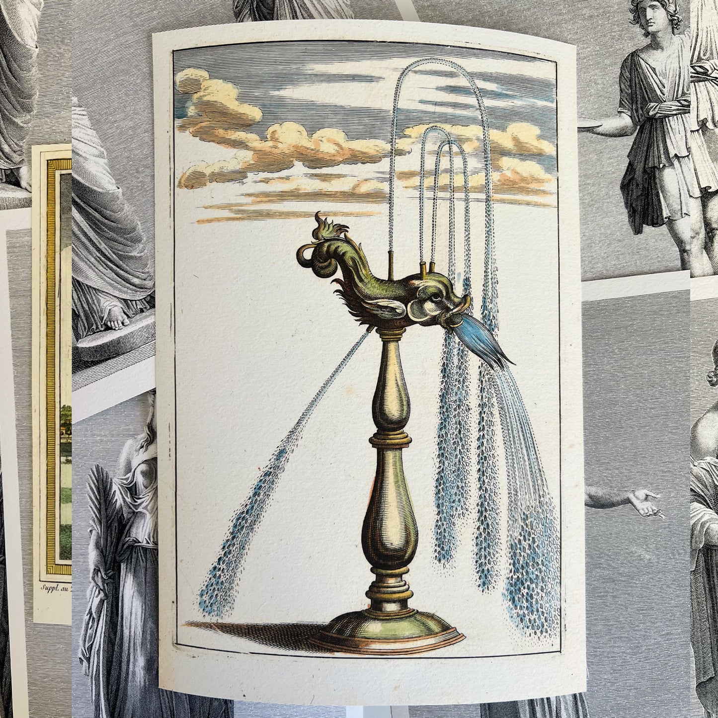 Fantasy Fountain Giclée Print