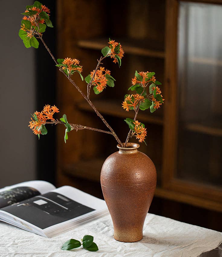 Handmade Stoneware Brown Vase II
