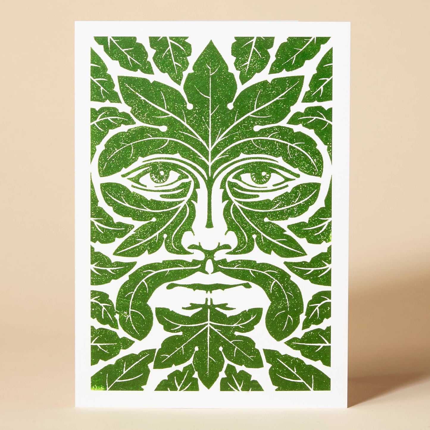 Green Man Greeting Card