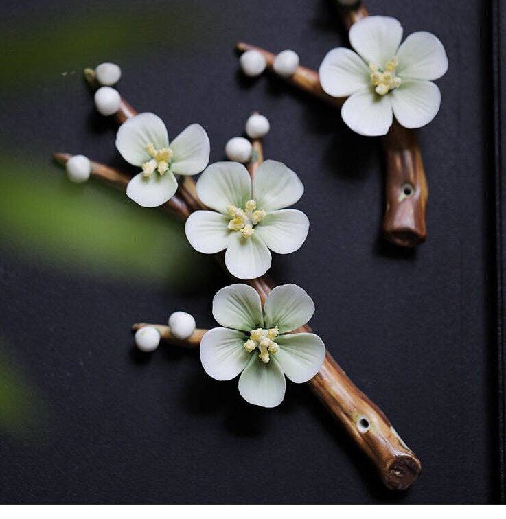 Ceramic Plum Blossom Incense Holder