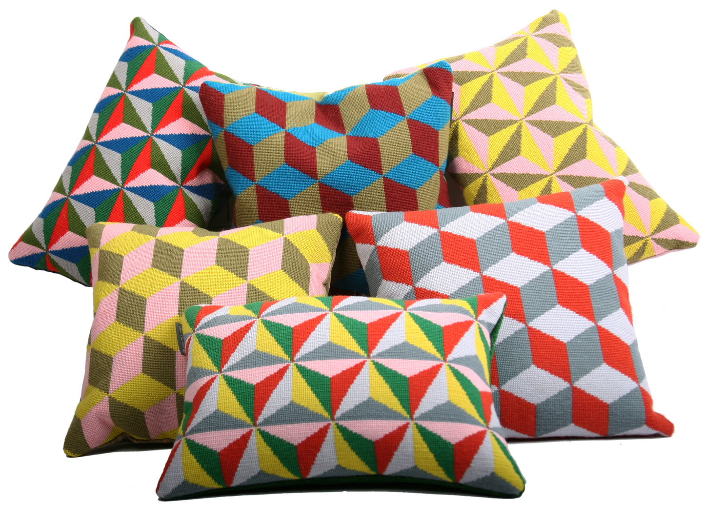 Tetrahedron Cushion - Yellow