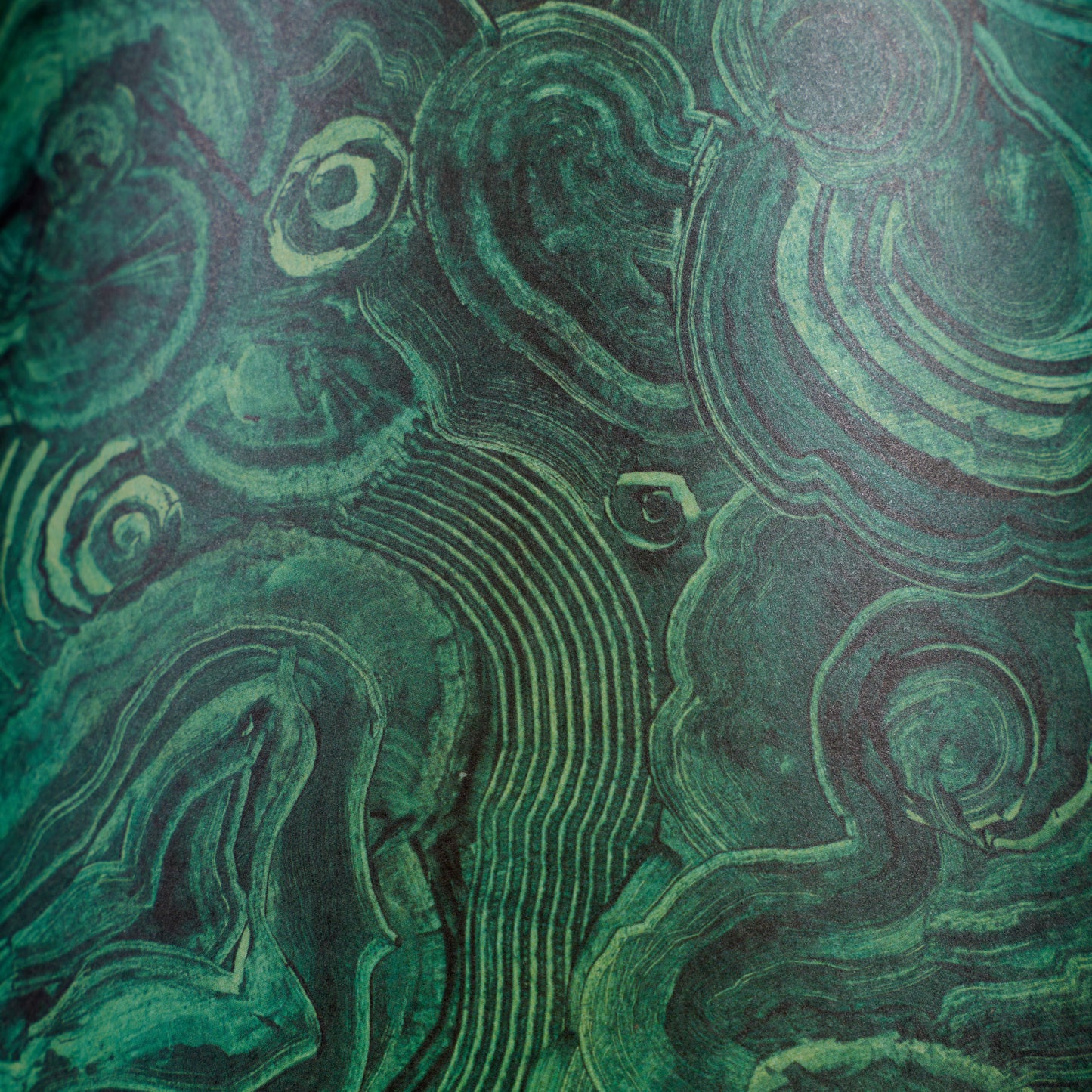 14” Malachite Lampshade