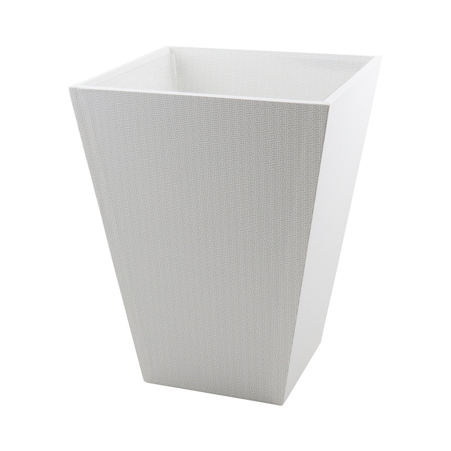 Waste Paper Bin - Greek Key