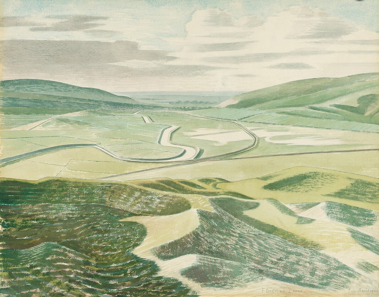 Floods at Lewes by Eric Ravilious