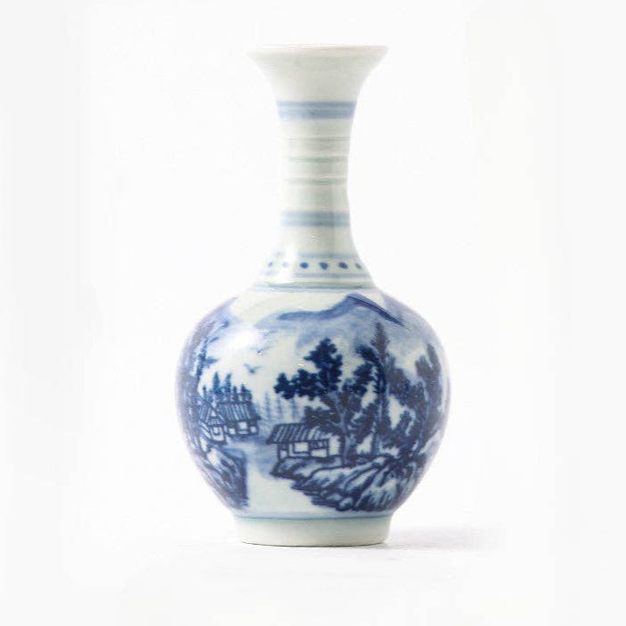 Hand-painted Blue and White Porcelain Vase