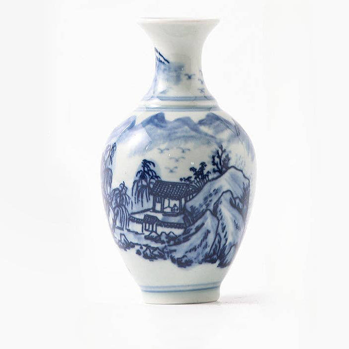 Hand-painted Blue and White Porcelain Vase