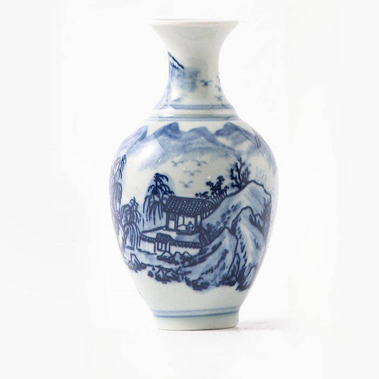 Hand-painted Blue and White Porcelain Vase