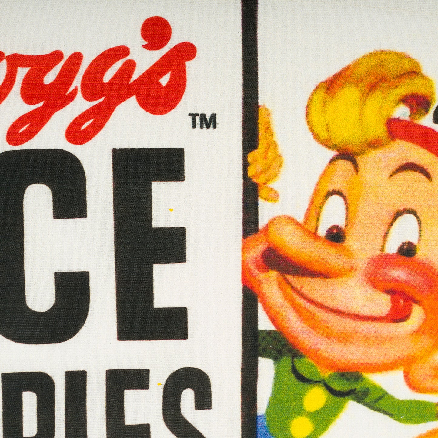 Vintage Kellogg's Rice Krispies Snap, Crackle & Pop Design Tea Towel