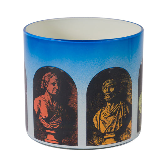 Classical Alcove Brush Pot - Blue