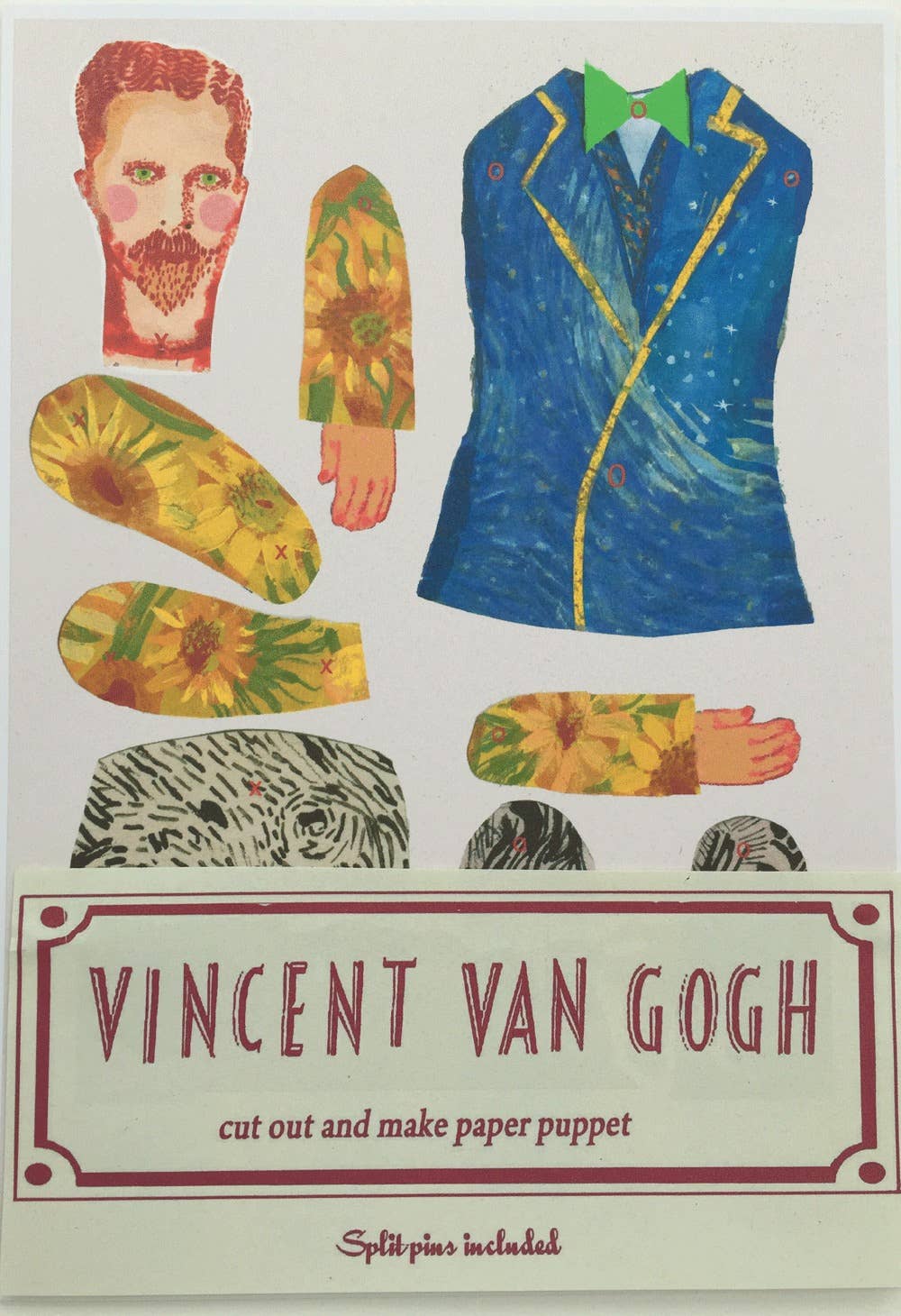 Cut & Make Paper Puppet - Artist Series - Vincent Van Gogh