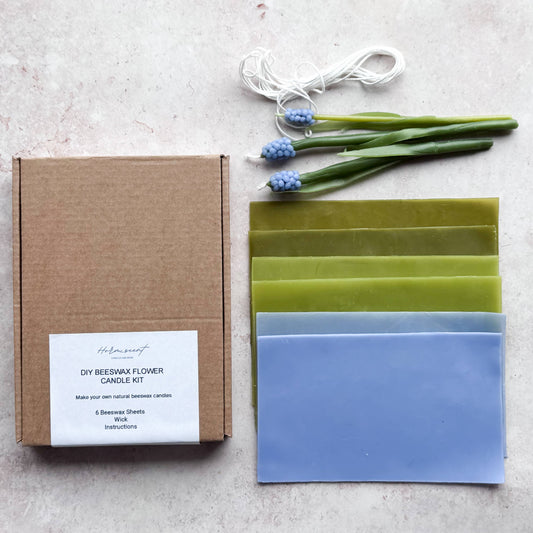 DIY Beeswax Muscari Flower Candle Kit