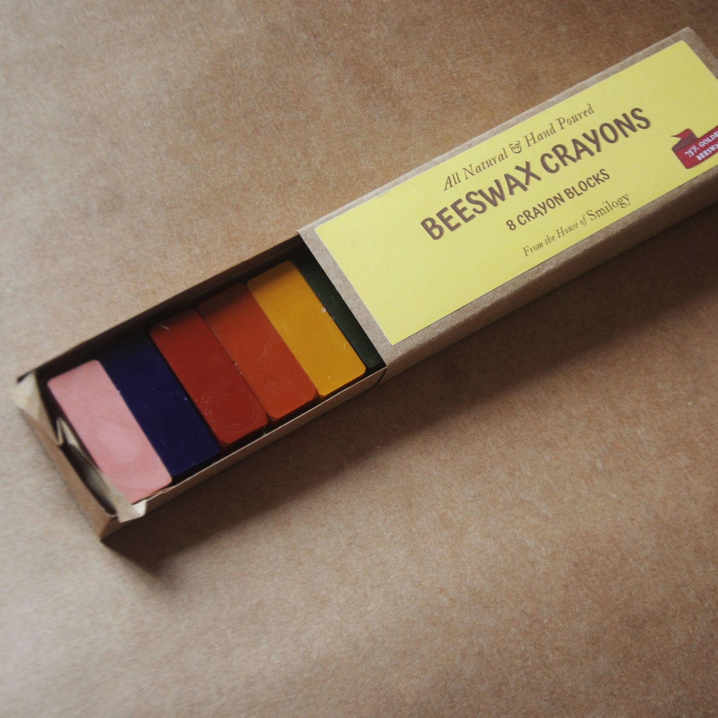 Beeswax Block Rubbing Crayons - Set of 8