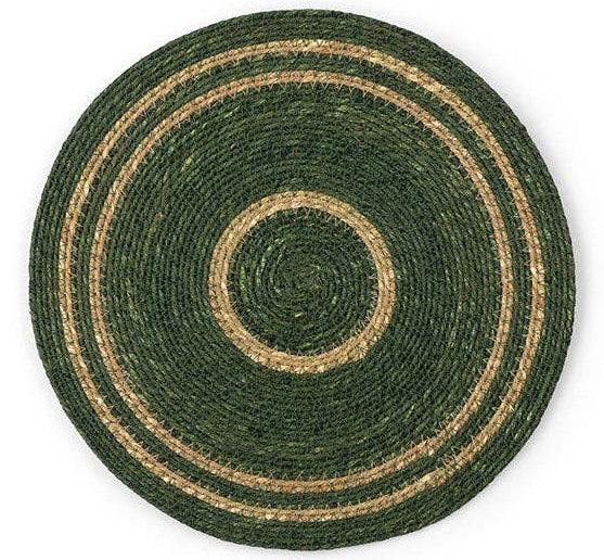 Seagrass Placemat - Olive Green / Natural: 4
