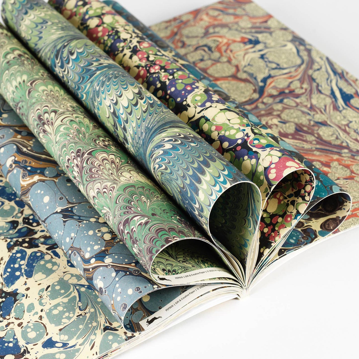 Marbled Paper Designs Gift & Creative Paper Book Vol. 102