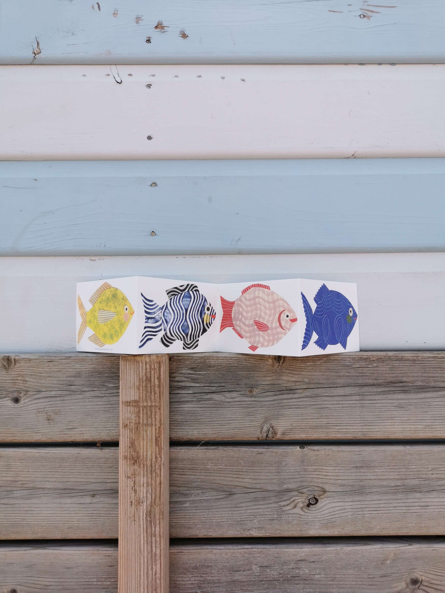 Fish Concertina Greeting Card