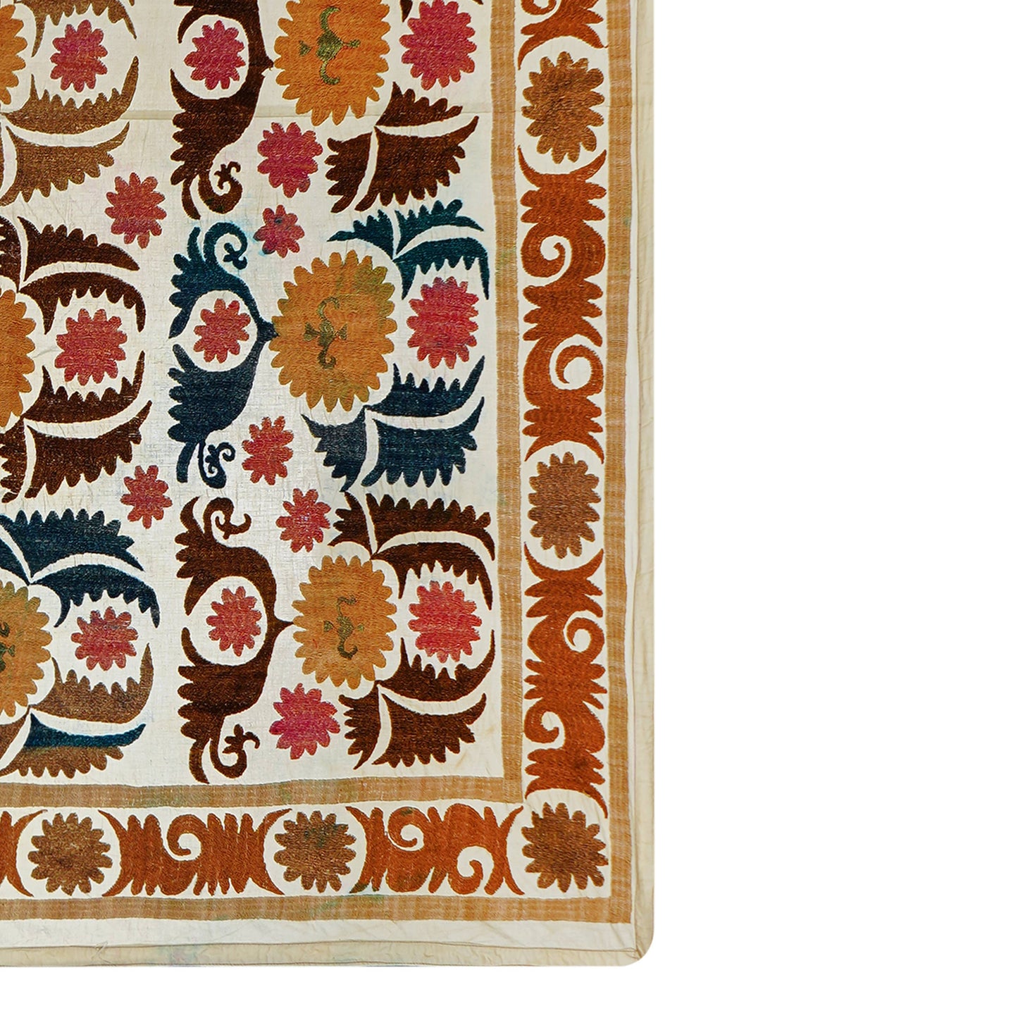 Handmade Vintage Suzani Throw