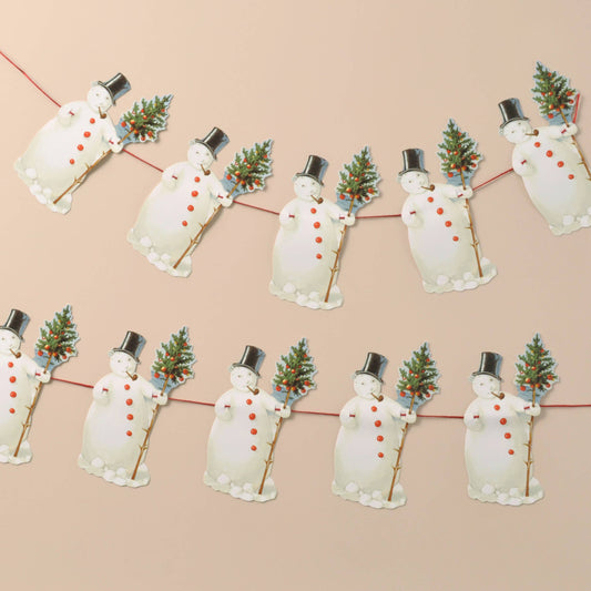 Snowman Christmas Garland