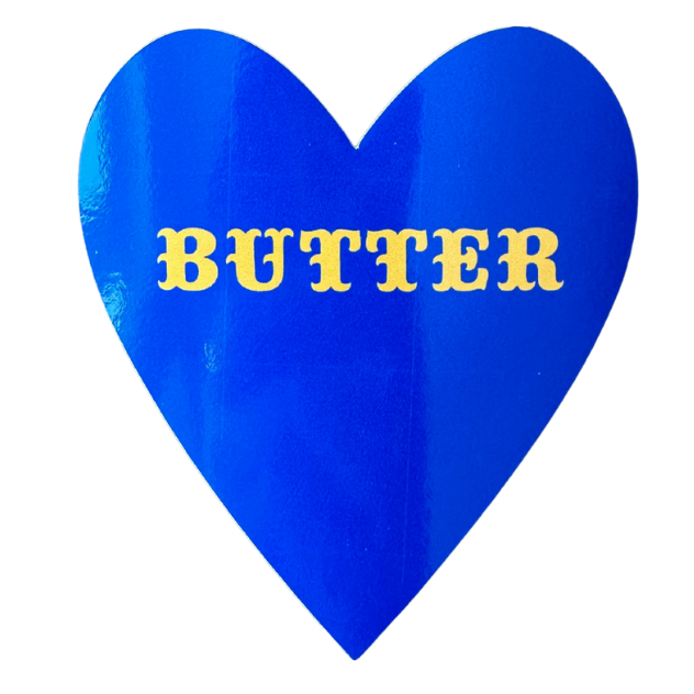 Butter Heart Sticker