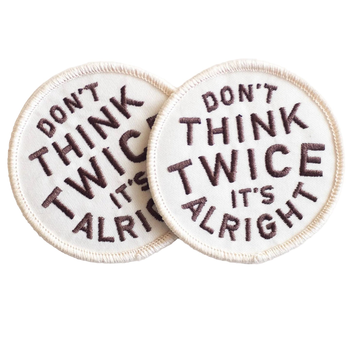 Embroidered Bob Dylan Quote Iron-on Patch