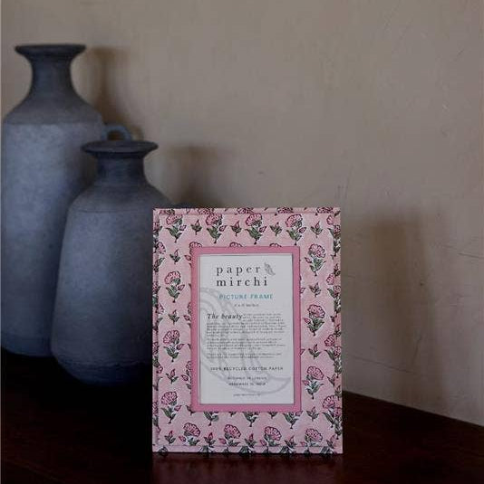 Block Printed Picture Frame- Ditsy Floral