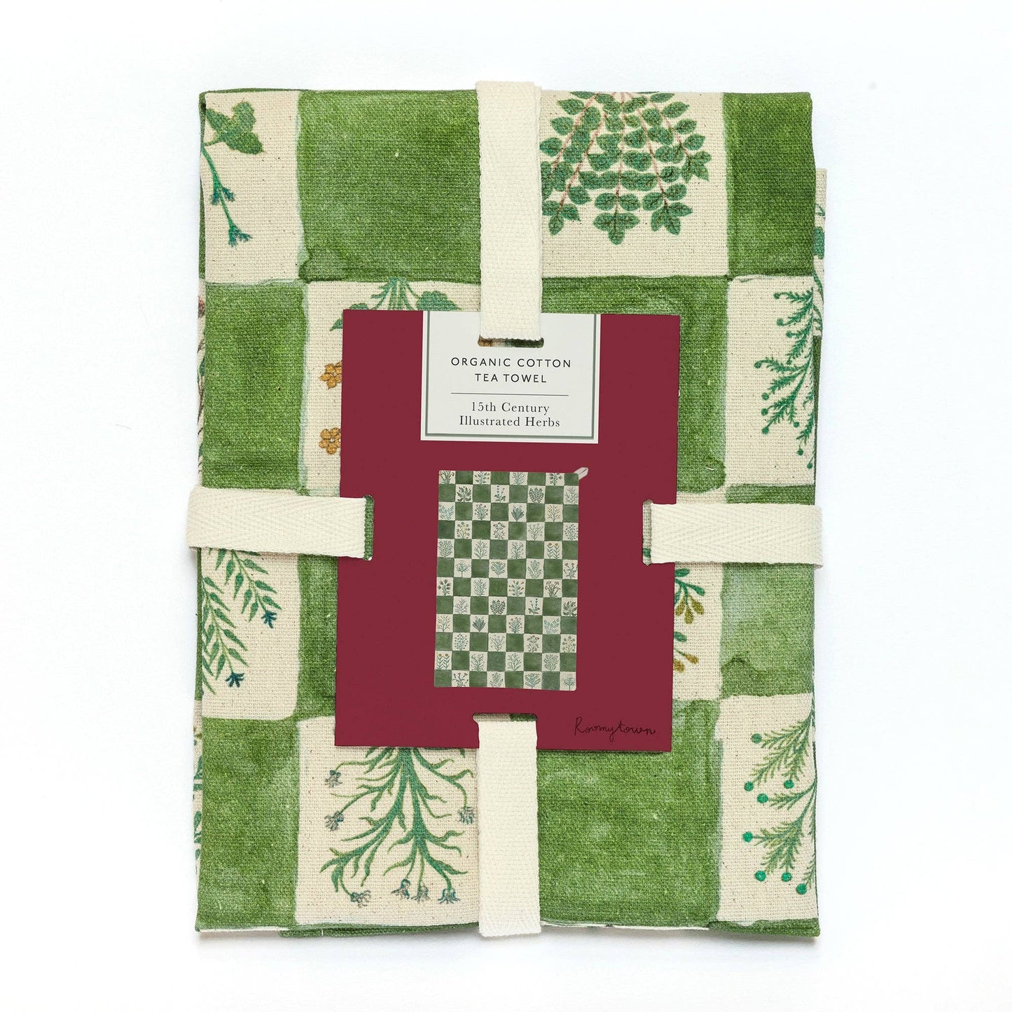 15th Century Illustrated Herbs Tea Towel