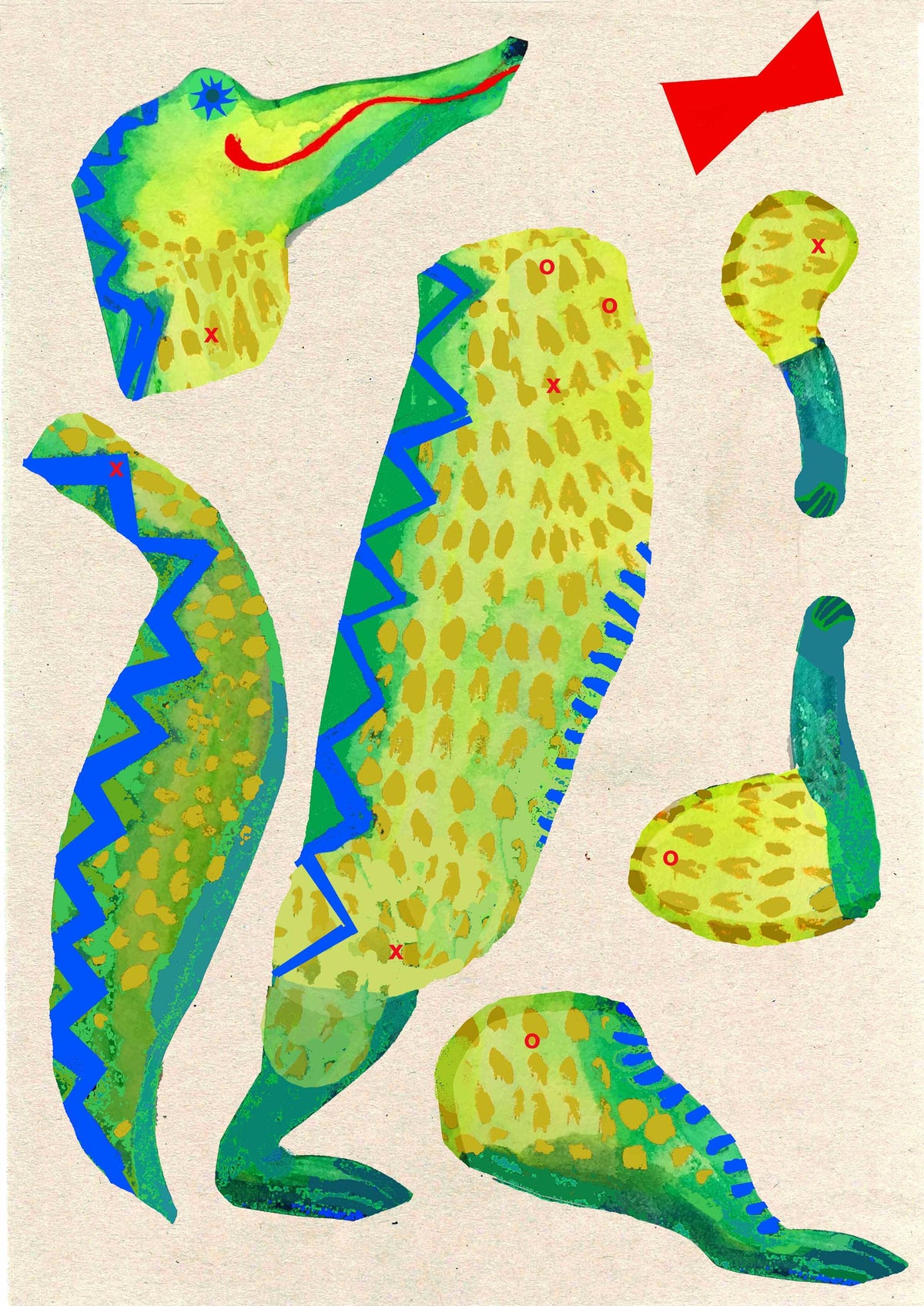 Cut & Make Paper Alligator Puppet