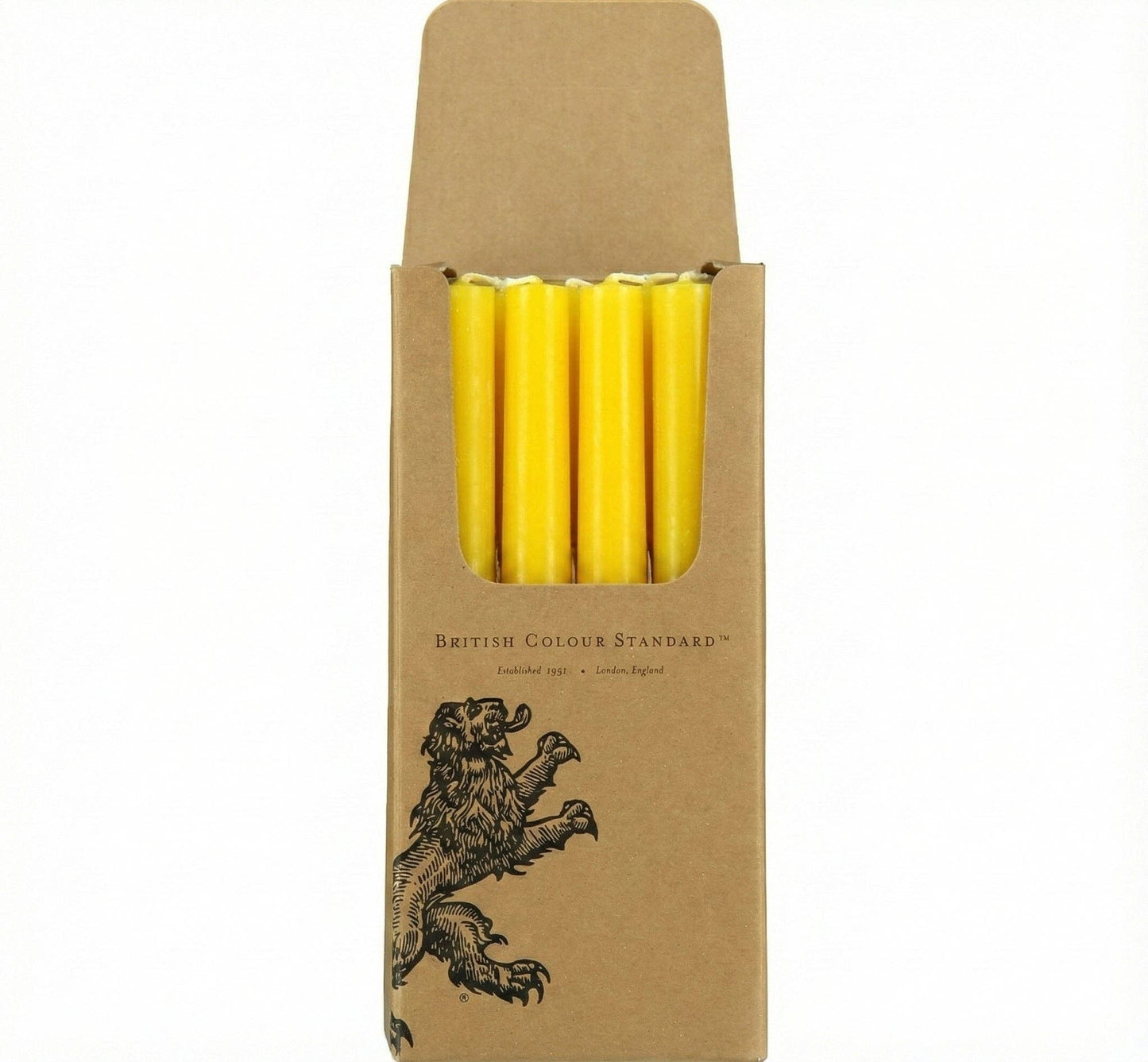 Bunting Yellow Dinner Candles - Pack of 25