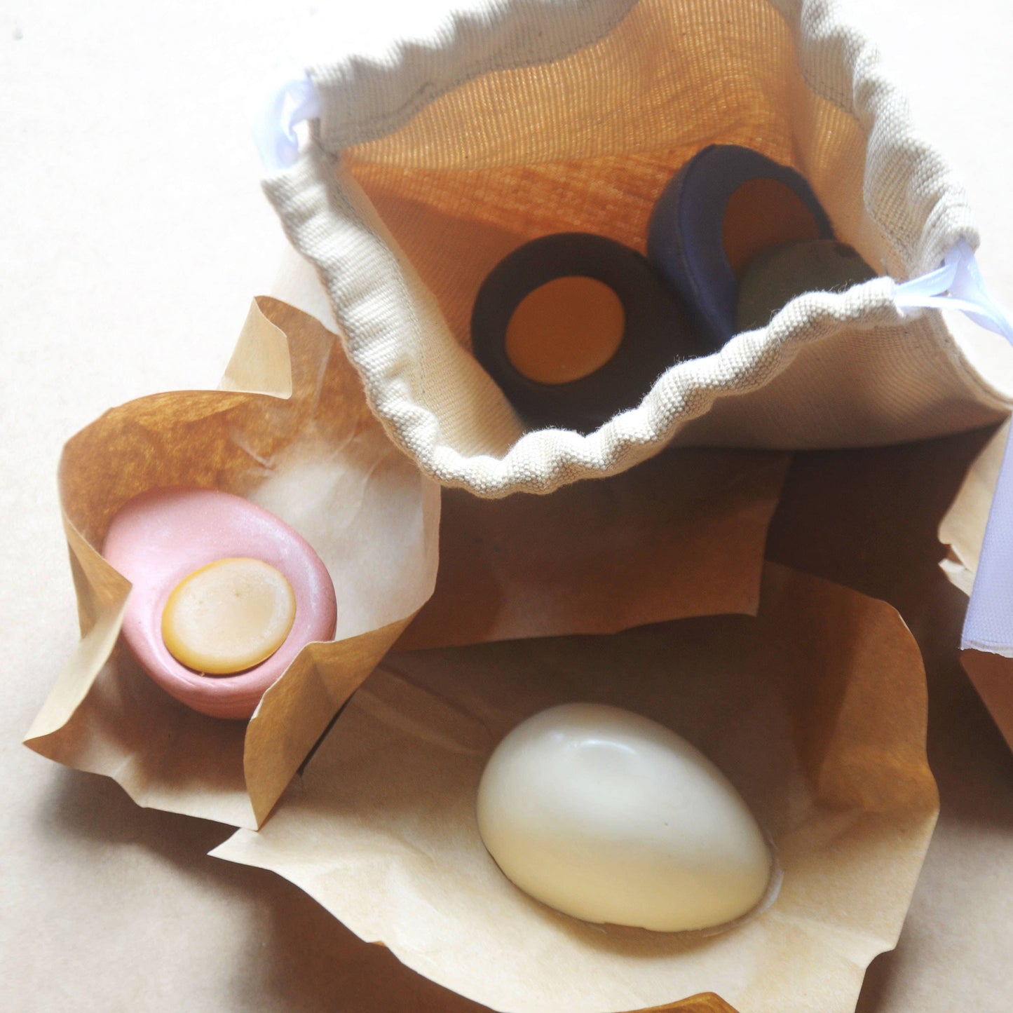 Golden Yolk Beeswax Crayon Eggs - Set of 5