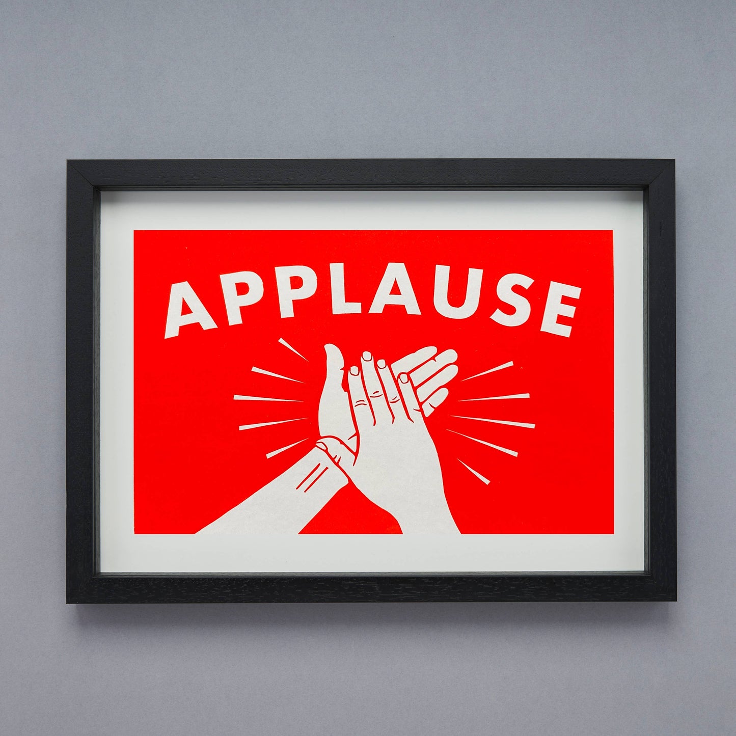 APPLAUSE Linocut Print