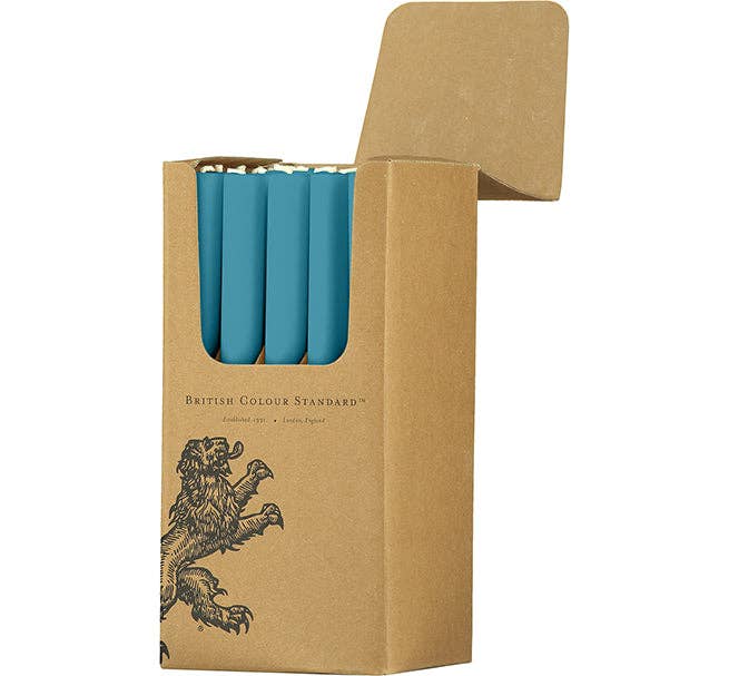 Petrol Blue Dinner Candles - Pack of 25